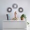 3 Pack Wall Mirrors Silver Mirrors for Living Room, Home Decor for Bedroom | Mirrors Silver Wall Decor Round | Decorative Mirror, Vintage & Chic Home Accessories - Gifts for Women, Mums